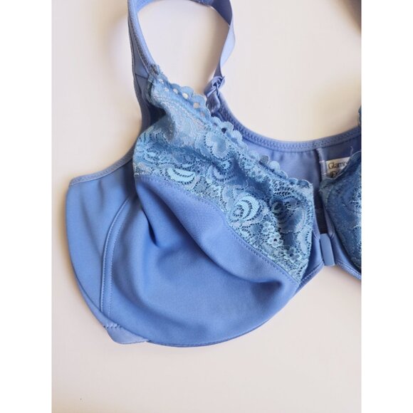 Glamorise Front Closure 1245 Blue Wonderwire Underwire Full Coverage Bra 42DD - Picture 3 of 8